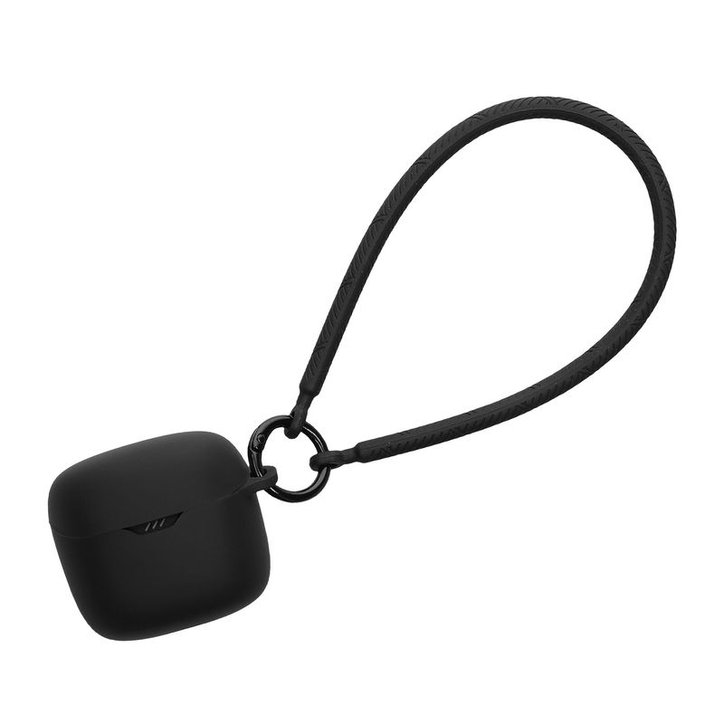 TV, Audio-Video si Foto - Portabile audio - Casti audio - Husa casti Kwmobile pentru JBL Tune Flex, anti-alunecare, Silicon, negru - Infinity.ro
