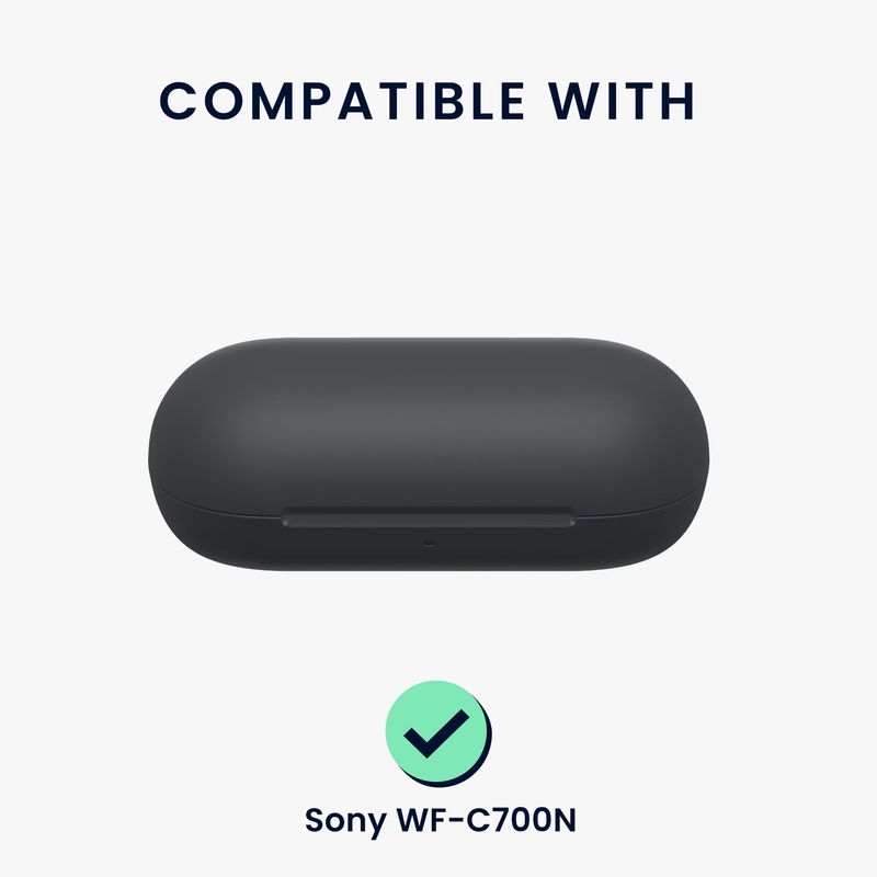 TV, Audio-Video si Foto - Portabile audio - Casti audio - Husa casti Kwmobile pentru Sony WF-C700N, protectie la zgarieturi, Silicon, multicolor - Infinity.ro