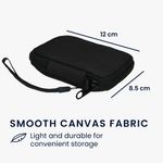 TV, Audio-Video si Foto - Portabile audio - Casti audio - Husa universala pentru casti Kwmobile, protectie la zgarieturi, Panza, negru - Infinity.ro
