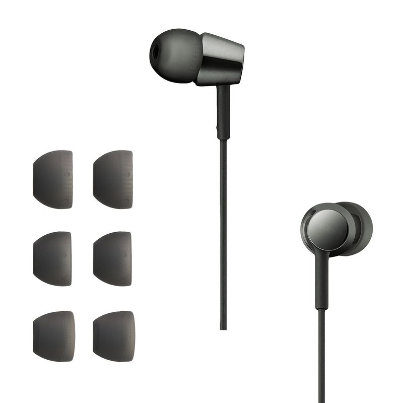 TV, Audio-Video si Foto - Portabile audio - Casti audio - Set 6 dopuri pentru casti Kwmobile pentru Sony WI-C300, WI-C400, MDR-XB55AP, MDR-EX155AP, confort sporit, Silicon, gri - Infinity.ro