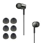 TV, Audio-Video si Foto - Portabile audio - Casti audio - Set 6 dopuri pentru casti Kwmobile pentru Sony WI-C300, WI-C400, MDR-XB55AP, MDR-EX155AP, confort sporit, Silicon, gri - Infinity.ro