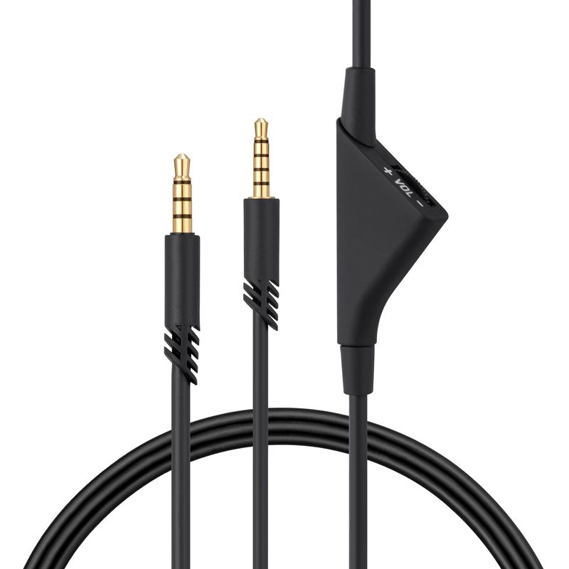 TV, Audio-Video si Foto - Portabile audio - Casti audio - Cablu Kwmobile pentru Logitech Astro A50, A40TR, A40, A30, A10, cablu detasabil, Plastic, negru - Infinity.ro