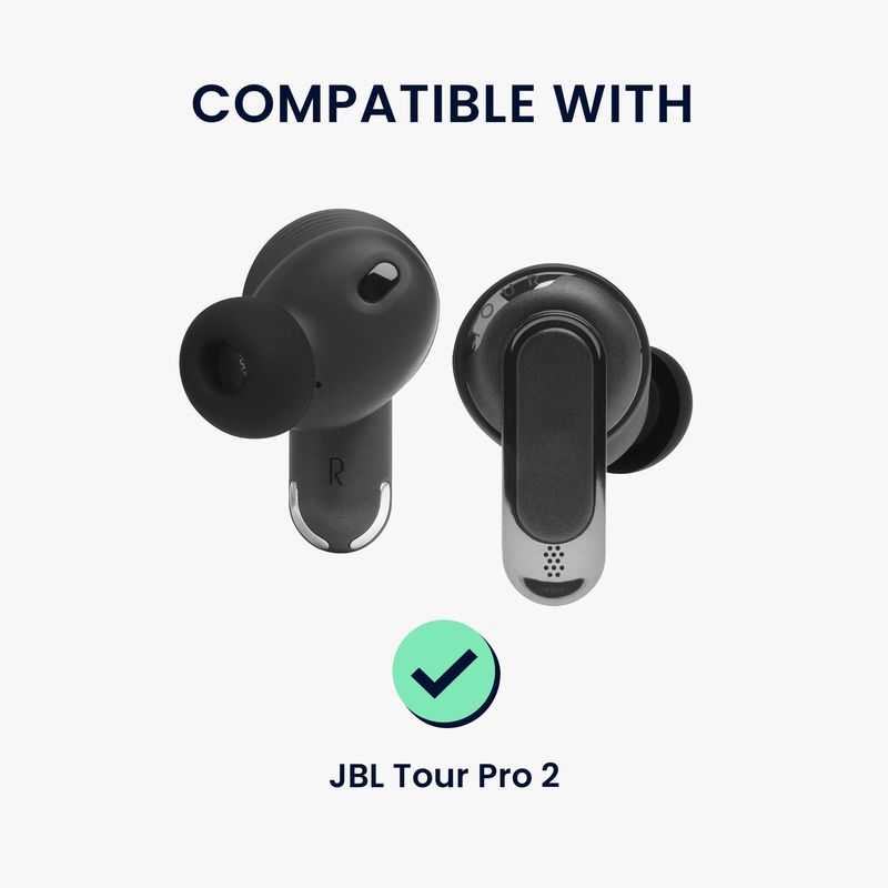TV, Audio-Video si Foto - Portabile audio - Casti audio - Set 6 dopuri pentru casti Kwmobile pentru JBL Tour Pro 2, confort sporit, Silicon, bej - Infinity.ro