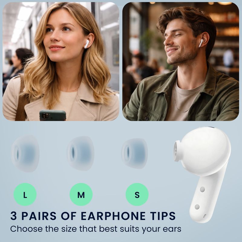 TV, Audio-Video si Foto - Portabile audio - Casti audio - Set 6 dopuri pentru casti Kwmobile pentru Xiaomi Redmi Buds 5, confort sporit, Silicon, albastru - Infinity.ro