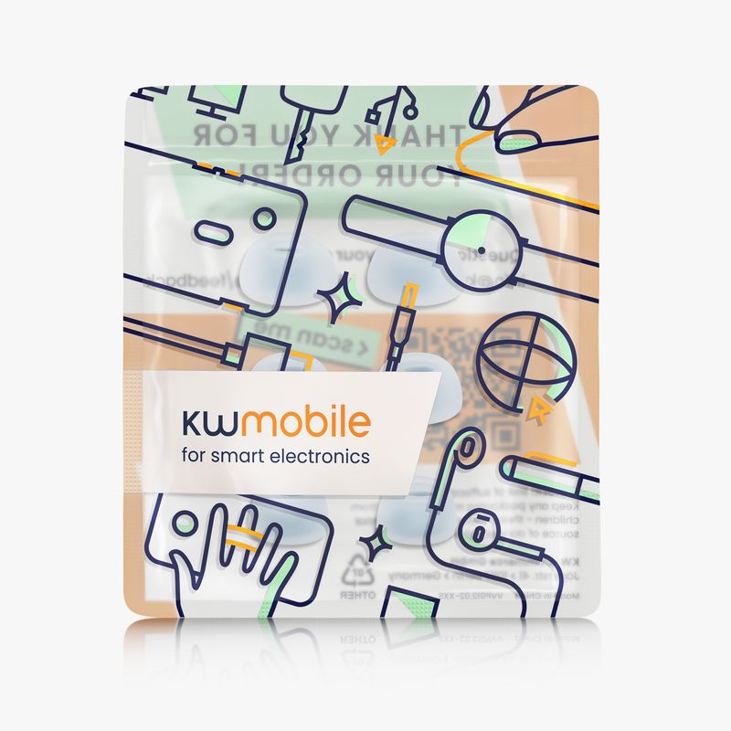 TV, Audio-Video si Foto - Portabile audio - Casti audio - Set 6 dopuri pentru casti Kwmobile pentru Xiaomi Redmi Buds 5, confort sporit, Silicon, albastru - Infinity.ro