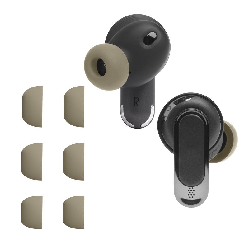 TV, Audio-Video si Foto - Portabile audio - Casti audio - Set 6 dopuri pentru casti Kwmobile pentru JBL Tour Pro 2, confort sporit, Silicon, bej - Infinity.ro