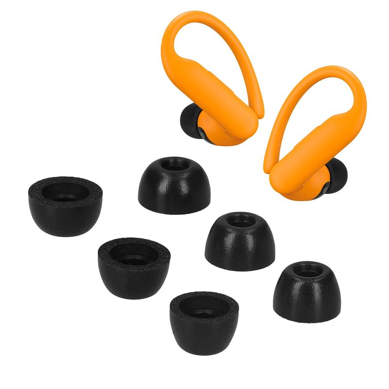 TV, Audio-Video si Foto - Portabile audio - Casti audio - Set 6 dopuri pentru casti Kwmobile pentru Beats Powerbeats Pro 2, confort sporit, Spuma cu memorie, negru - Infinity.ro
