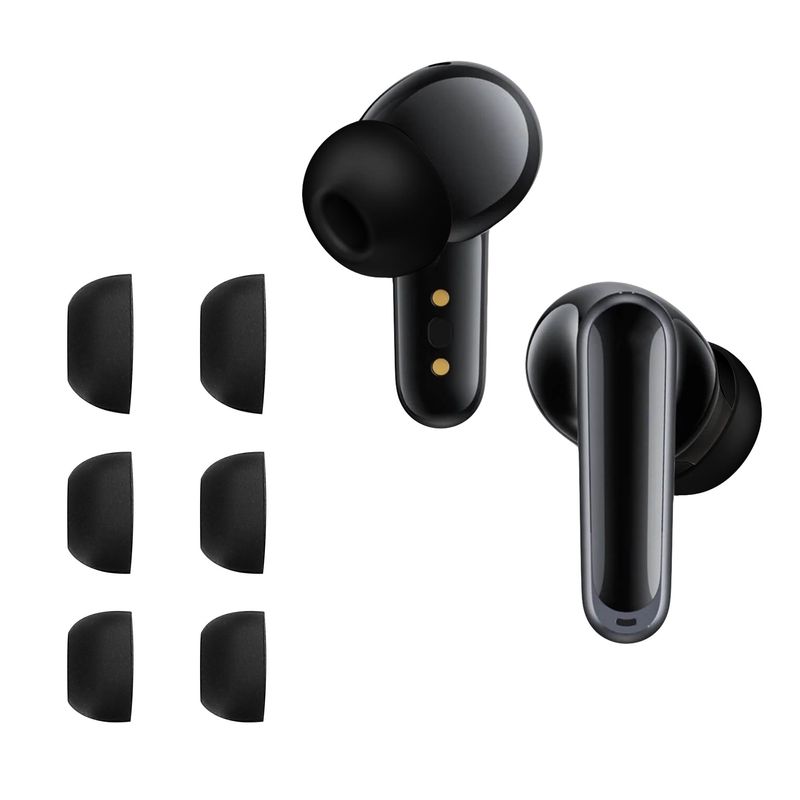 TV, Audio-Video si Foto - Portabile audio - Casti audio - Set 6 dopuri pentru casti Kwmobile pentru Anker Soundcore P40i, Soundcore P20i, confort sporit, Silicon, negru - Infinity.ro