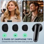 TV, Audio-Video si Foto - Portabile audio - Casti audio - Set 6 dopuri pentru casti Kwmobile pentru Anker Soundcore P40i, Soundcore P20i, confort sporit, Silicon, negru - Infinity.ro