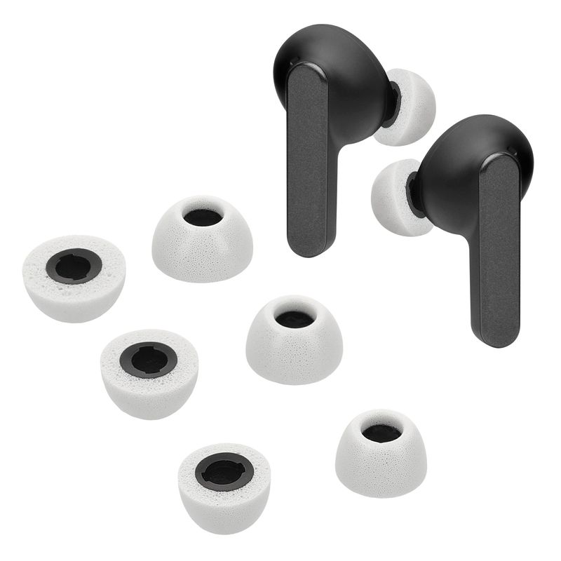TV, Audio-Video si Foto - Portabile audio - Casti audio - Set 6 dopuri pentru casti Kwmobile pentru JBL Live Pro 2 TWS, confort sporit, Spuma cu memorie, alb - Infinity.ro