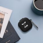 TV, Audio-Video si Foto - Portabile audio - Casti audio - Husa casti Kwmobile pentru Samsung Galaxy Buds 4, Galaxy Buds 4 Pro, protectie la zgarieturi, Silicon, alb, negru - Infinity.ro
