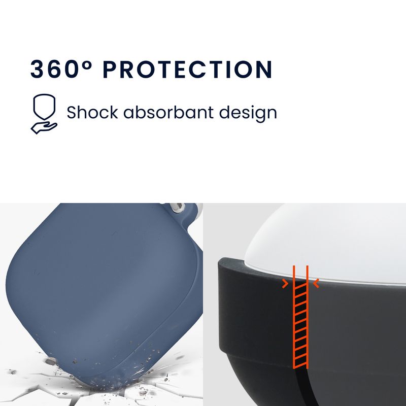 TV, Audio-Video si Foto - Portabile audio - Casti audio - Husa casti Kwmobile pentru Samsung Galaxy Buds 4, Galaxy Buds 4 Pro, protectie la zgarieturi, Silicon, albastru - Infinity.ro