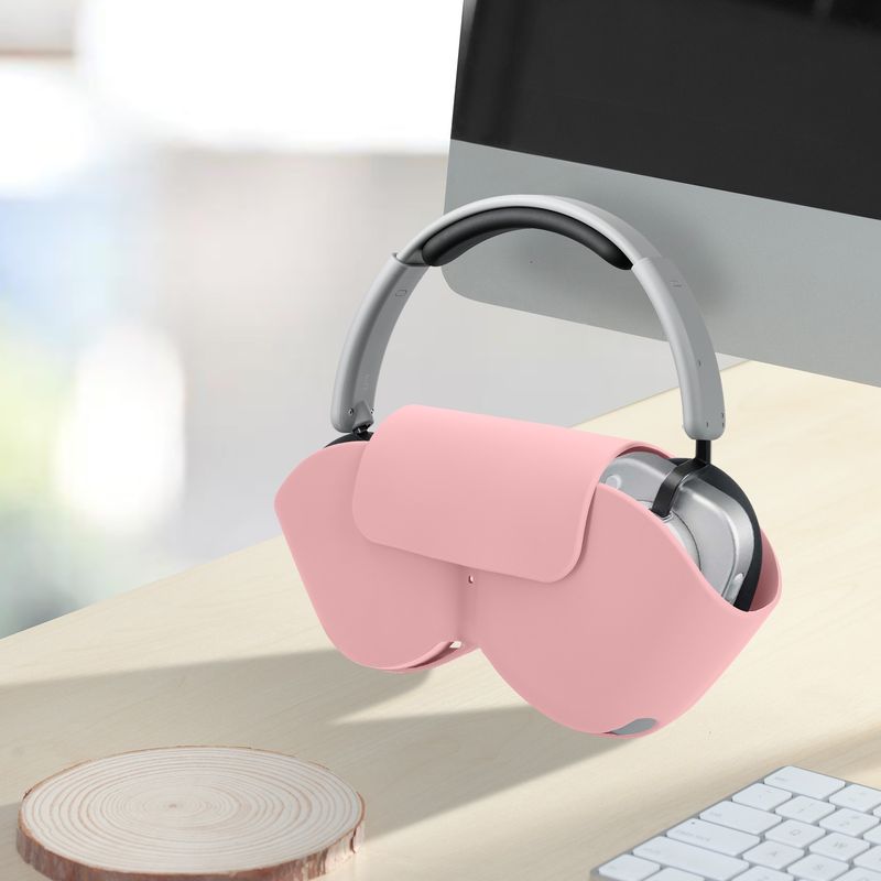 TV, Audio-Video si Foto - Portabile audio - Casti audio - Husa casti Kwmobile pentru Nothing Headphone (1), protectie la zgarieturi, Silicon, roz - Infinity.ro