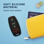 Auto si Moto - Electronice auto - Accesorii electronice auto - Husa pentru cheie auto Kwmobile pentru Audi A6, A7, A8, Q7, anti-alunecare, TPU, negru, rosu - Infinity.ro
