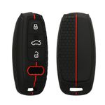 Auto si Moto - Electronice auto - Accesorii electronice auto - Husa pentru cheie auto Kwmobile pentru Audi A6, A7, A8, Q7, anti-alunecare, TPU, negru, rosu - Infinity.ro
