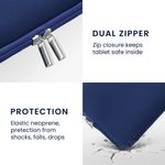 Laptop, Telefoane si Tablete - Tablete si accesorii tablete - Accesorii Tablete - Huse tablete - Husa tip pouch Kwmobile universala pentru tableta, neopren, albastru inchis, protectie la zgarieturi - Infinity.ro