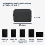 Laptop, Telefoane si Tablete - Tablete si accesorii tablete - Accesorii Tablete - Huse tablete - Husa tip pouch Kwmobile universala pentru tableta, neopren, gri, protectie la zgarieturi - Infinity.ro