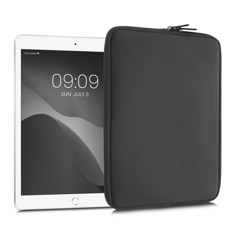 Laptop, Telefoane si Tablete - Tablete si accesorii tablete - Accesorii Tablete - Huse tablete - Husa tip pouch Kwmobile universala pentru tableta, neopren, gri, protectie la zgarieturi - Infinity.ro