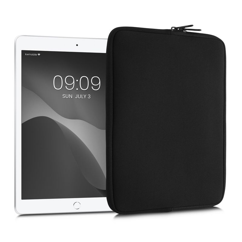 Laptop, Telefoane si Tablete - Tablete si accesorii tablete - Accesorii Tablete - Huse tablete - Husa tip pouch Kwmobile universala pentru tableta, neopren, negru, protectie la zgarieturi - Infinity.ro