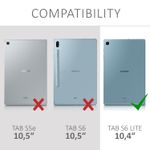 Laptop, Telefoane si Tablete - Tablete si accesorii tablete - Accesorii Tablete - Huse tablete - Husa tip carcasa Kwmobile pentru Samsung Galaxy Tab S6 Lite (2024/2022/2020), TPU, negru, transparent, anti-alunecare - Infinity.ro