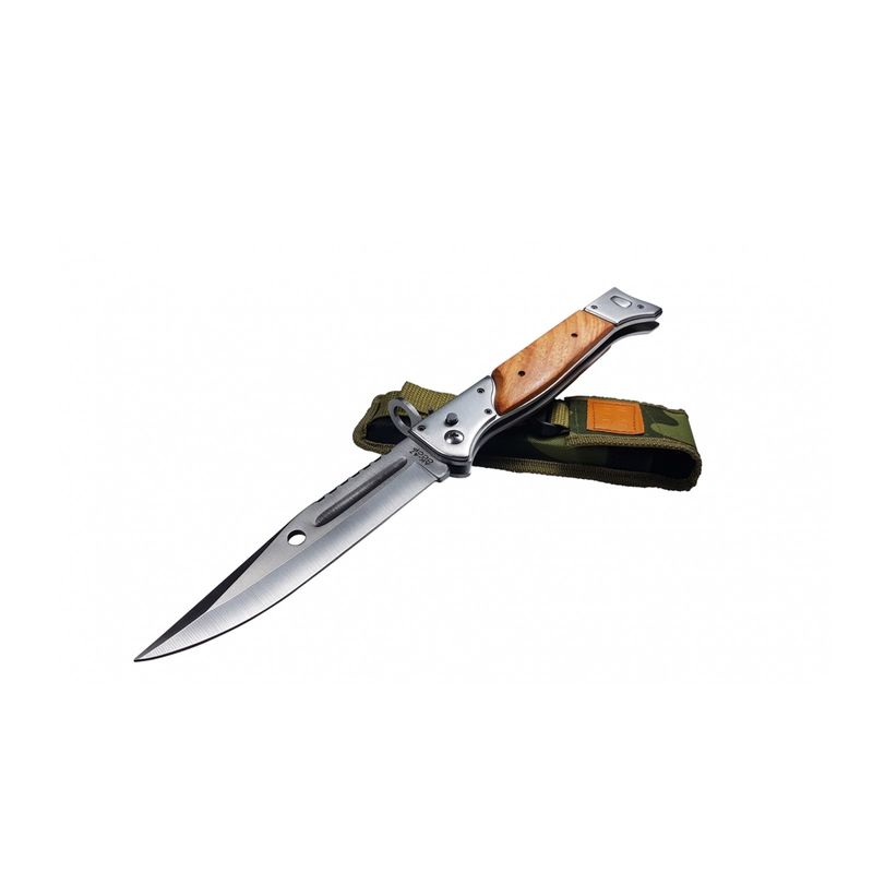 Sport si Outdoor - Camping - Cutite, bricege si accesorii - Cutite si bricege - Set briceag de vanatoare, spray paralizant chili si box autoaparare DEPOX®, Legion, 22 cm/60 ml/12 cm - Infinity.ro