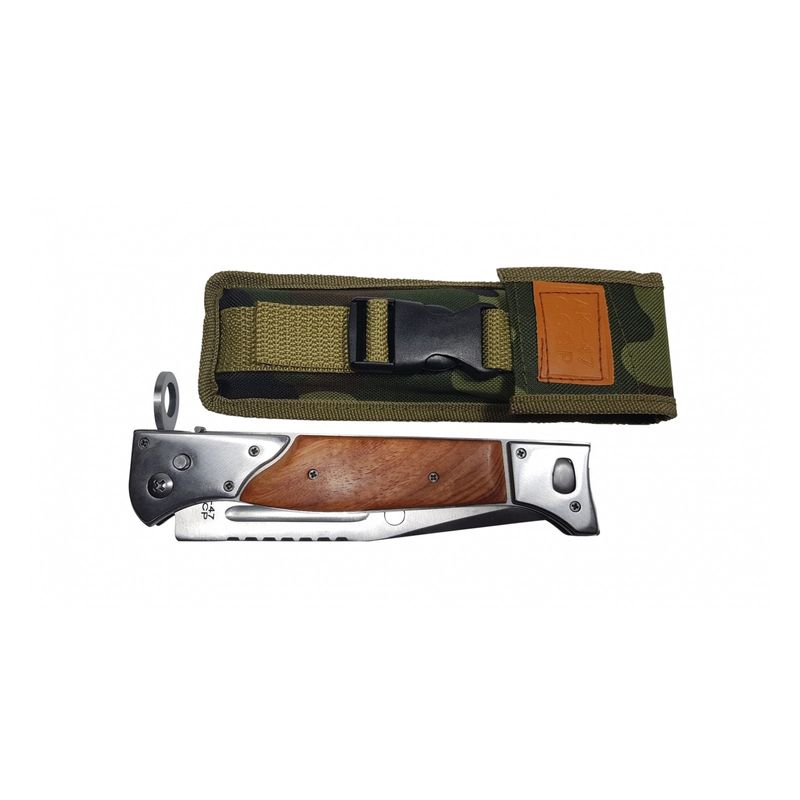 Sport si Outdoor - Camping - Cutite, bricege si accesorii - Cutite si bricege - Set briceag de vanatoare, spray paralizant chili si box autoaparare DEPOX®, Legion, 22 cm/60 ml/12 cm - Infinity.ro
