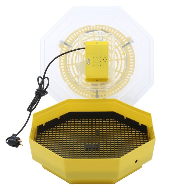 Casa si Gradina - Gradinarit si plante - Produse zootehnice - Incubatoare oua - Set moara cereale pentru cereale/stiuleti si incubator electric pentru oua, Cleo, model 5 DEPOX®, galben/albastru - Infinity.ro