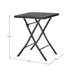 Casa si Gradina - Gradina si terasa - Mobilier exterior - Seturi mobila gradina - Set ratan de gradina 1+2, negru, FARUK - Infinity.ro