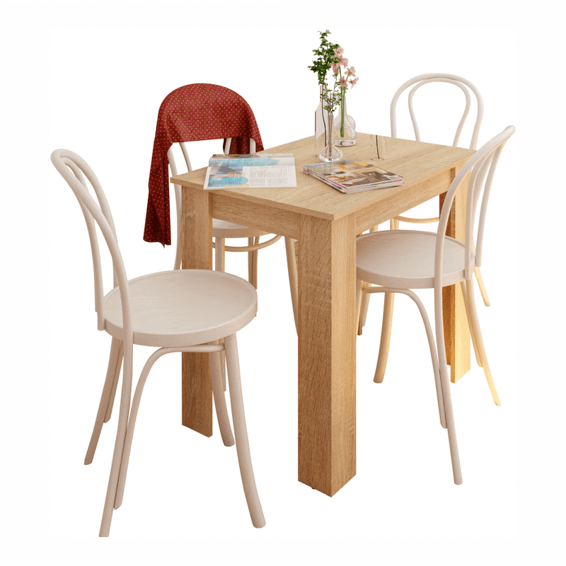 Casa si Gradina - Mobilier - Mese si birouri - Mese bucatarie si dining - Masa dining, stejar sonoma, 86x60 cm, TARINIO - Infinity.ro
