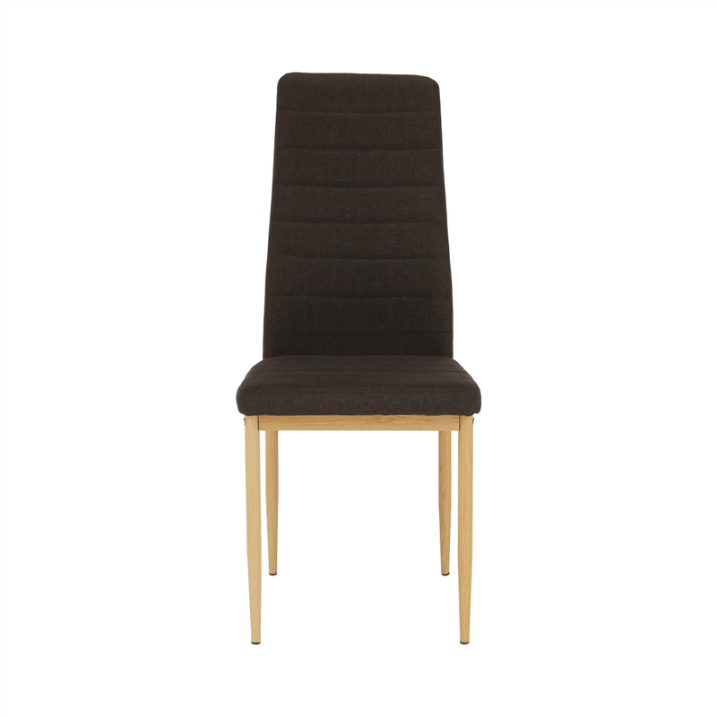 Casa si Gradina - Mobilier - Scaune si fotolii - Scaune - Scaun, material textil maro inchis/cadru metalic fag, COLETA NOVA - Infinity.ro