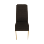Casa si Gradina - Mobilier - Scaune si fotolii - Scaune - Scaun, material textil maro inchis/cadru metalic fag, COLETA NOVA - Infinity.ro