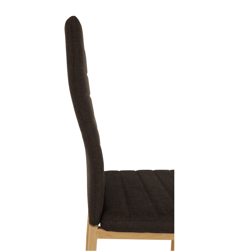 Casa si Gradina - Mobilier - Scaune si fotolii - Scaune - Scaun, material textil maro inchis/cadru metalic fag, COLETA NOVA - Infinity.ro
