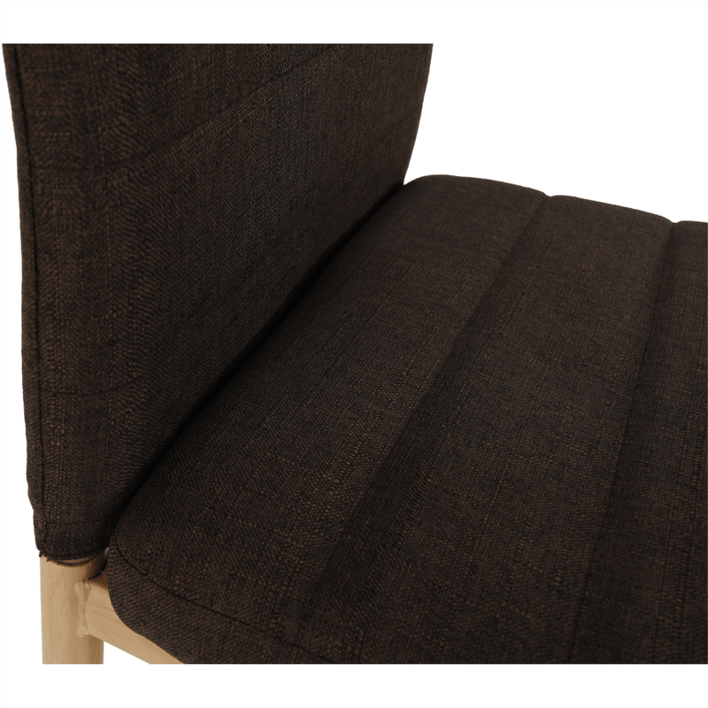 Casa si Gradina - Mobilier - Scaune si fotolii - Scaune - Scaun, material textil maro inchis/cadru metalic fag, COLETA NOVA - Infinity.ro