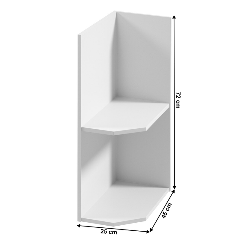Casa si Gradina - Mobilier - Dulapuri si sifoniere - Dulapuri - Dulap inferior cu doua rafturi D25PZ, model dreapta, alb,  PROVENCE - Infinity.ro