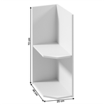 Casa si Gradina - Mobilier - Dulapuri si sifoniere - Dulapuri - Dulap inferior cu doua rafturi D25PZ, model stanga, alb, PROVENCE - Infinity.ro