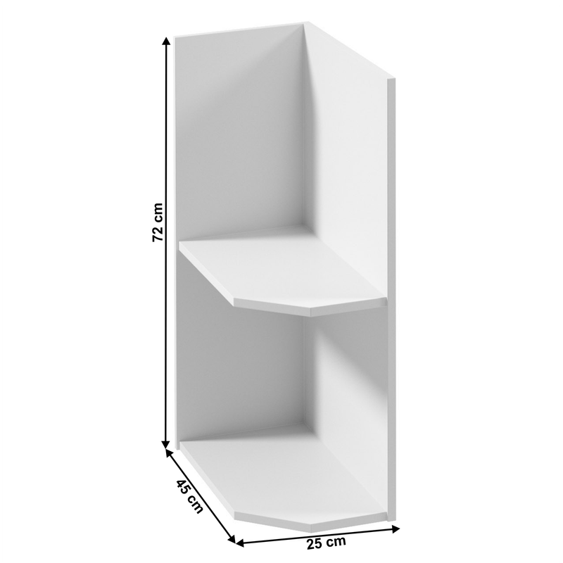 Casa si Gradina - Mobilier - Dulapuri si sifoniere - Dulapuri - Dulap inferior cu doua rafturi D25PZ, model stanga, alb, PROVENCE - Infinity.ro