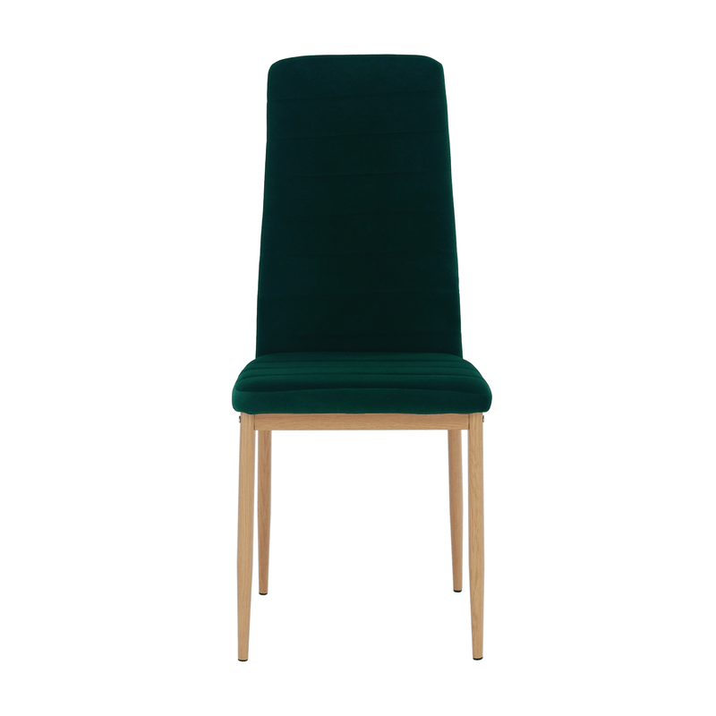 Casa si Gradina - Mobilier - Scaune si fotolii - Scaune - Scaun, tesatura de catifea smarald / stejar, Coleta Nova - Infinity.ro