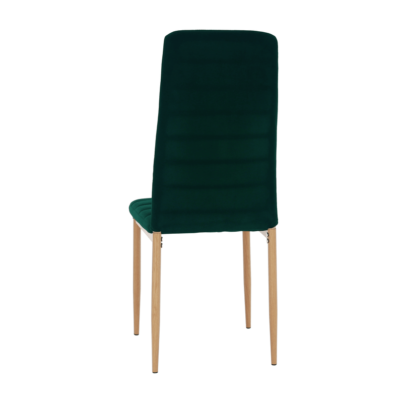 Casa si Gradina - Mobilier - Scaune si fotolii - Scaune - Scaun, tesatura de catifea smarald / stejar, Coleta Nova - Infinity.ro