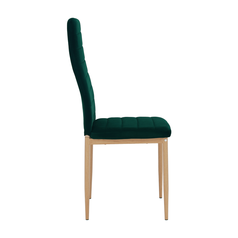 Casa si Gradina - Mobilier - Scaune si fotolii - Scaune - Scaun, tesatura de catifea smarald / stejar, Coleta Nova - Infinity.ro