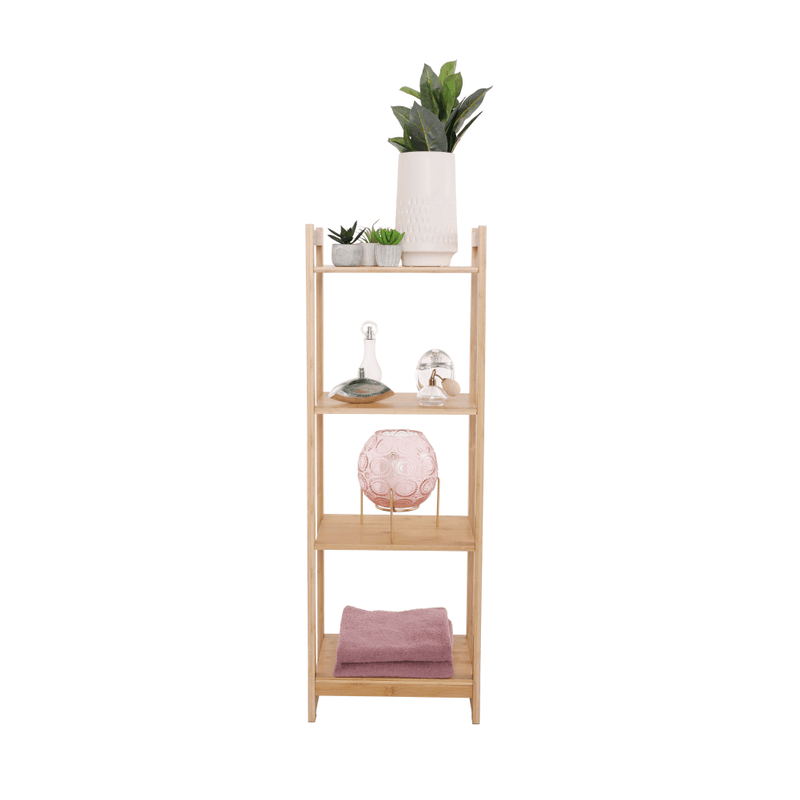 Casa si Gradina - Mobilier - Biblioteci si rafturi - Rafturi - Polita cu 4 rafturi, bambus natural, IMPEROR TYPE 2 - Infinity.ro
