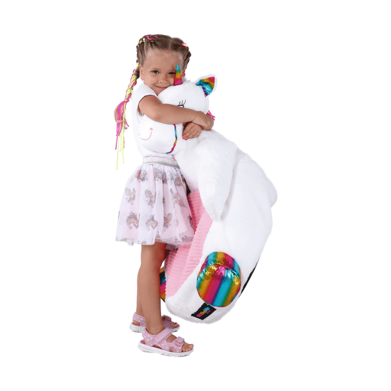 Casa si Gradina - Mobilier - Scaune si fotolii - Fotolii - Fotoliu tip sac unicorn, alb/roz/amestec de culori, BUFEL - Infinity.ro