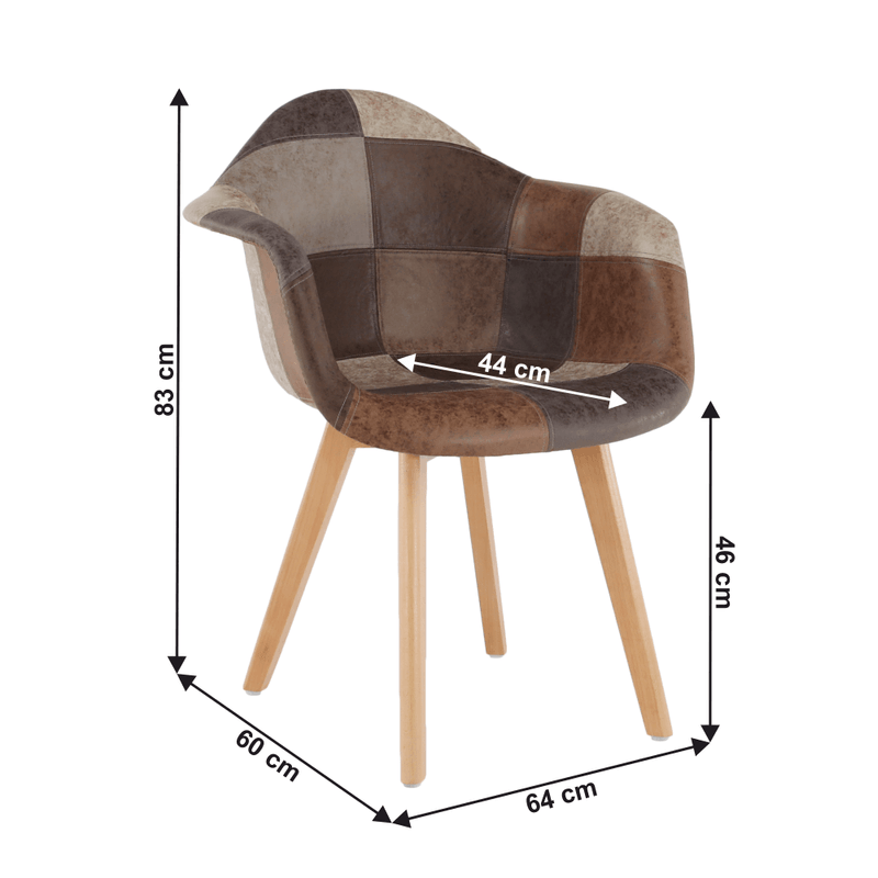Casa si Gradina - Mobilier - Scaune si fotolii - Fotolii - Fotoliu de design, patchwork/fag, TERST - Infinity.ro