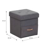 Casa si Gradina - Mobilier - Scaune si fotolii - Tabureti - Taburet, gri, SULOT TYP 1 - Infinity.ro