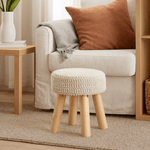 Casa si Gradina - Mobilier - Scaune si fotolii - Tabureti - Taburet, lana bej, NAIDA - Infinity.ro