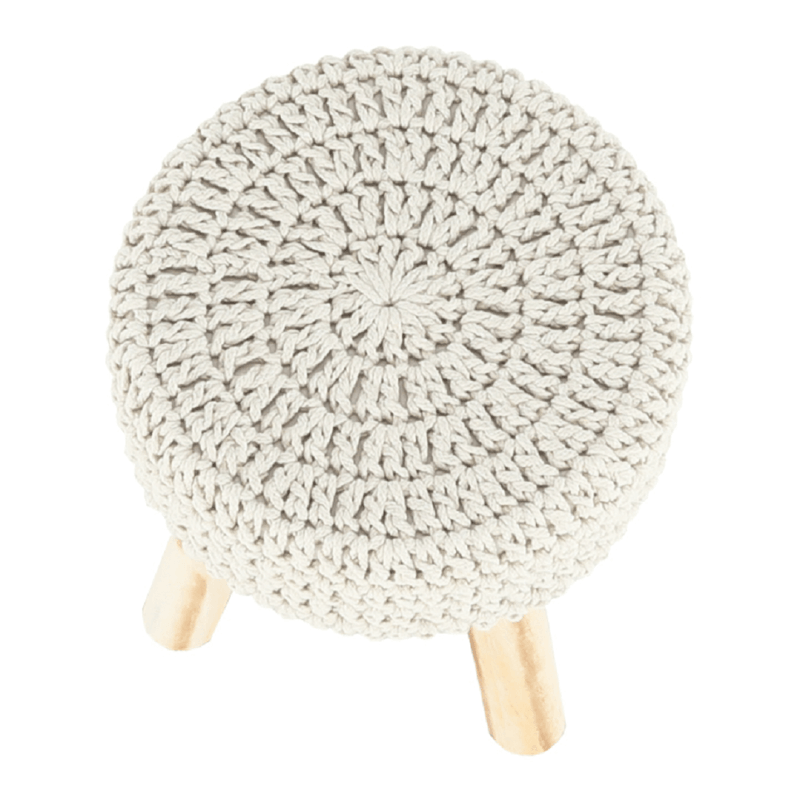 Casa si Gradina - Mobilier - Scaune si fotolii - Tabureti - Taburet, lana bej, NAIDA - Infinity.ro