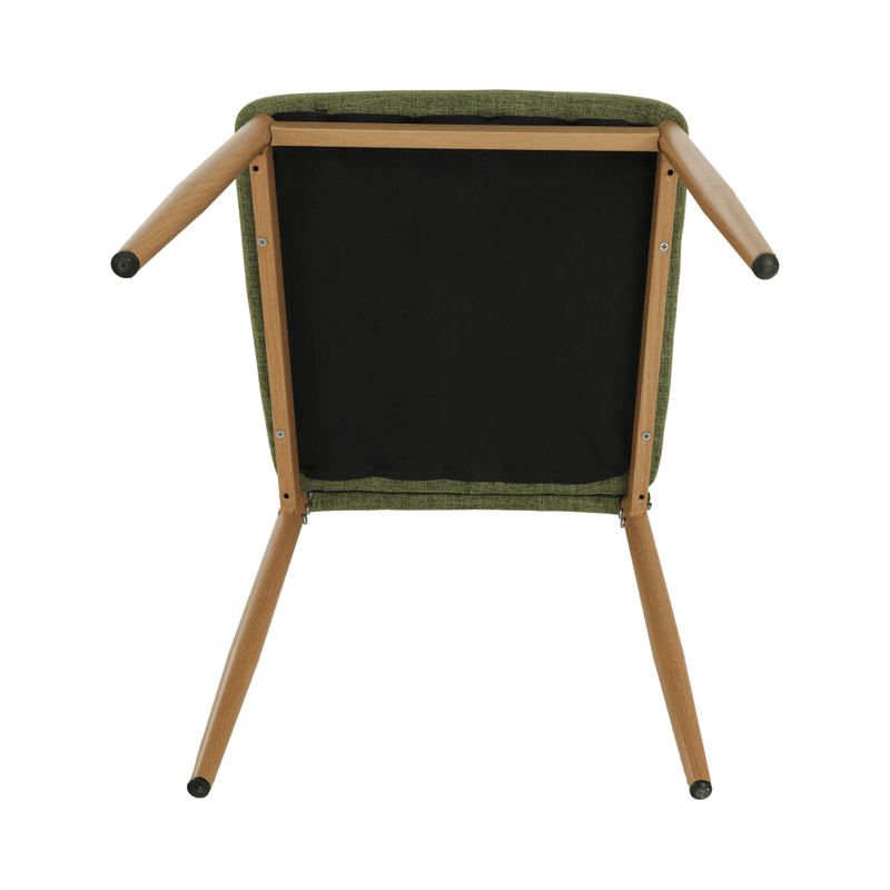 Casa si Gradina - Mobilier - Scaune si fotolii - Scaune - Scaun, material textil verde/cadru metalic fag, COLETA NOVA - Infinity.ro