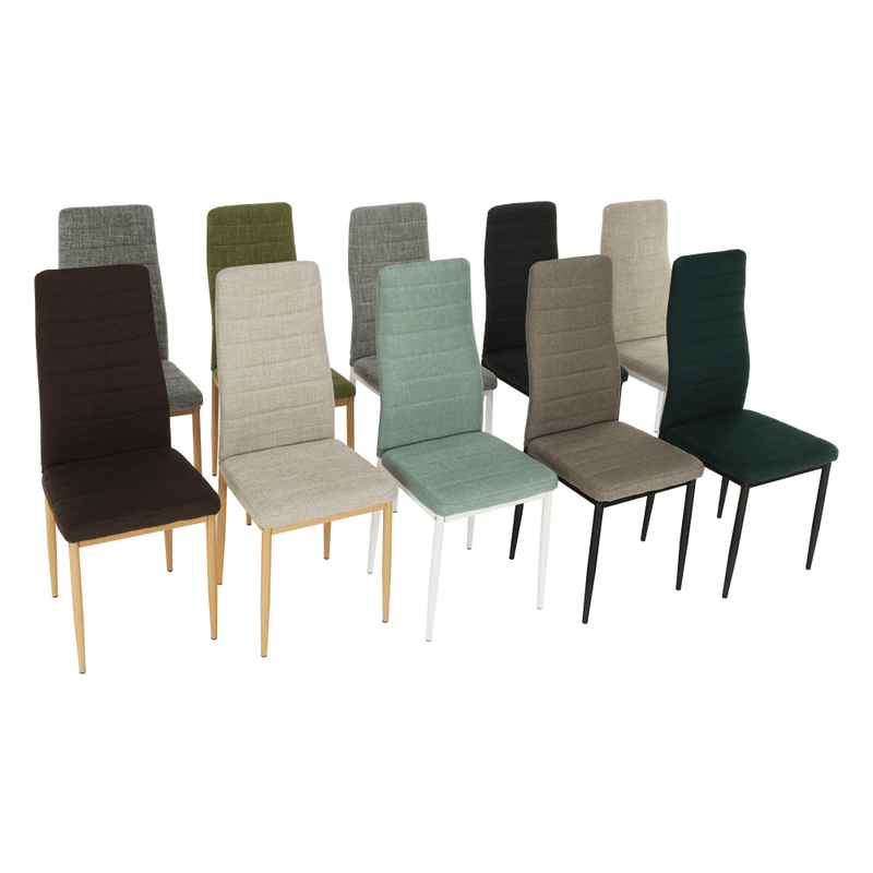 Casa si Gradina - Mobilier - Scaune si fotolii - Scaune - Scaun, material textil verde/cadru metalic fag, COLETA NOVA - Infinity.ro