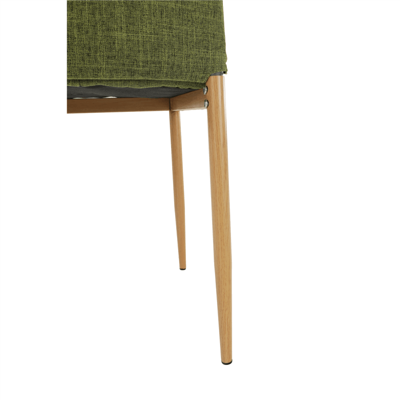 Casa si Gradina - Mobilier - Scaune si fotolii - Scaune - Scaun, material textil verde/cadru metalic fag, COLETA NOVA - Infinity.ro