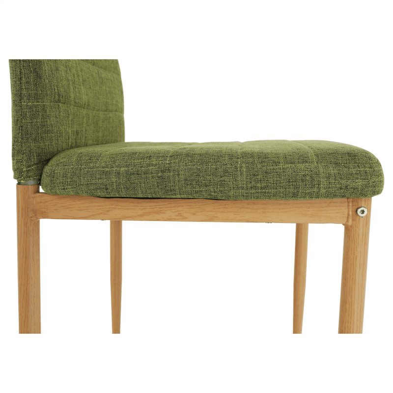 Casa si Gradina - Mobilier - Scaune si fotolii - Scaune - Scaun, material textil verde/cadru metalic fag, COLETA NOVA - Infinity.ro