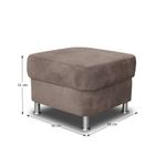 Casa si Gradina - Mobilier - Scaune si fotolii - Tabureti - Taburet, material textil maro, SANTIAGO - Infinity.ro